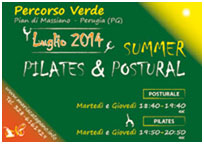 Summer Pilates percorso Verde Perugia 2014